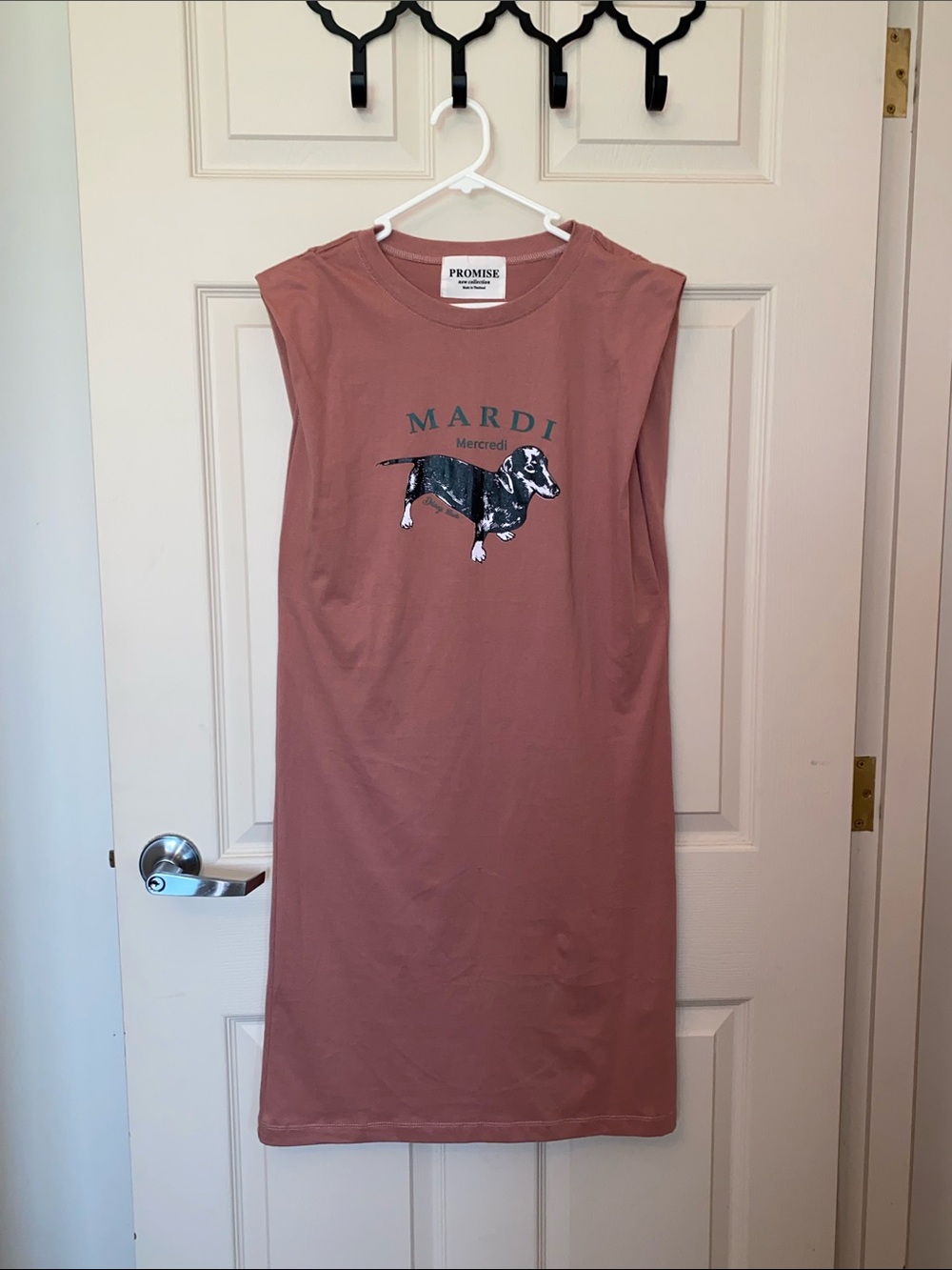 Cute Mauve Cotton Dress